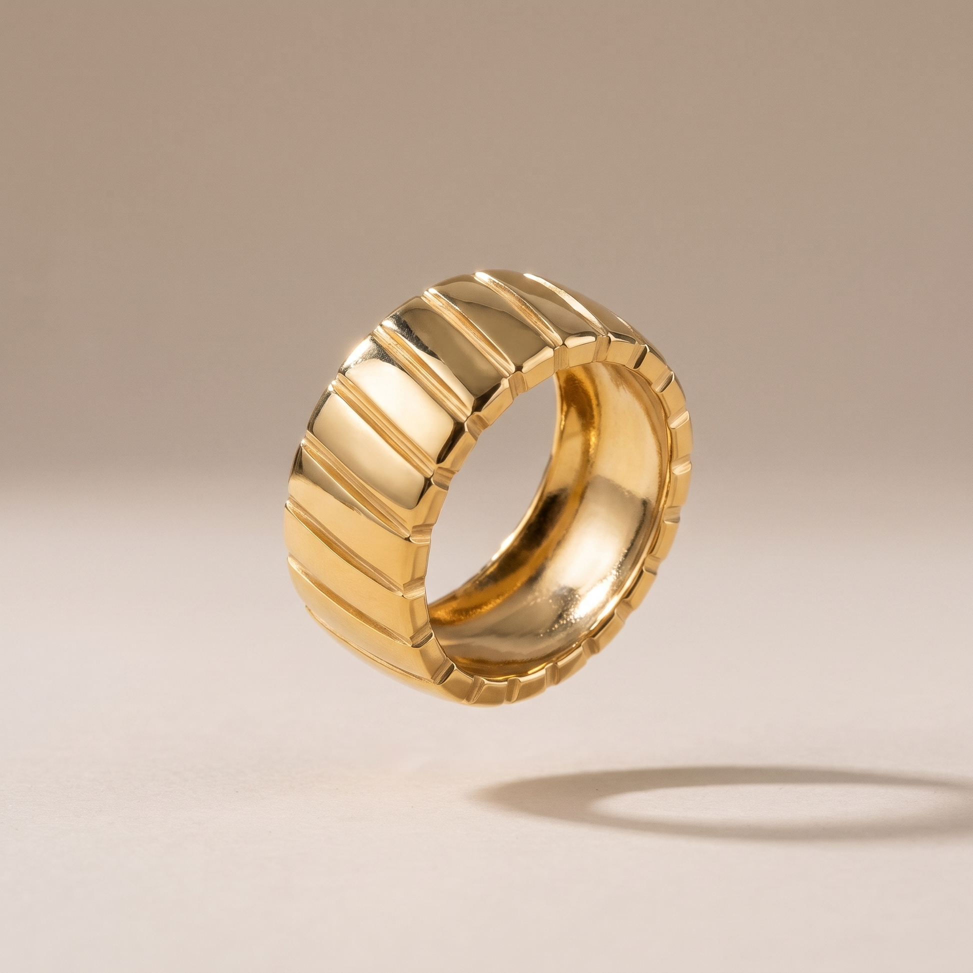 Asea Bold Statement Ring — front view