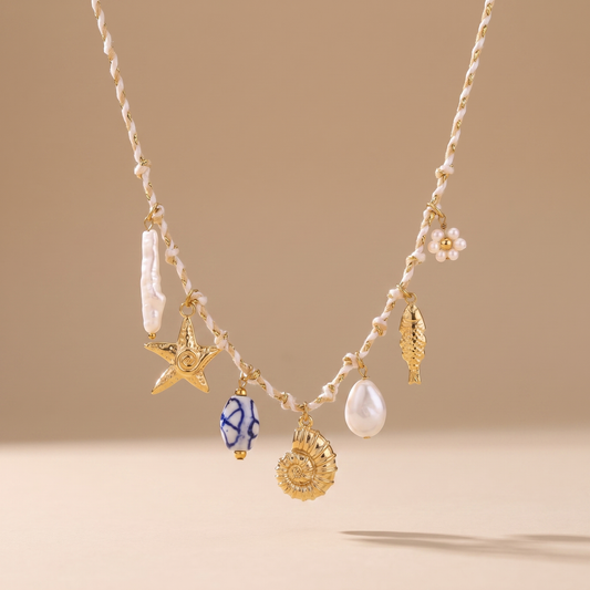 Asea High Tide Charm Necklace — front view