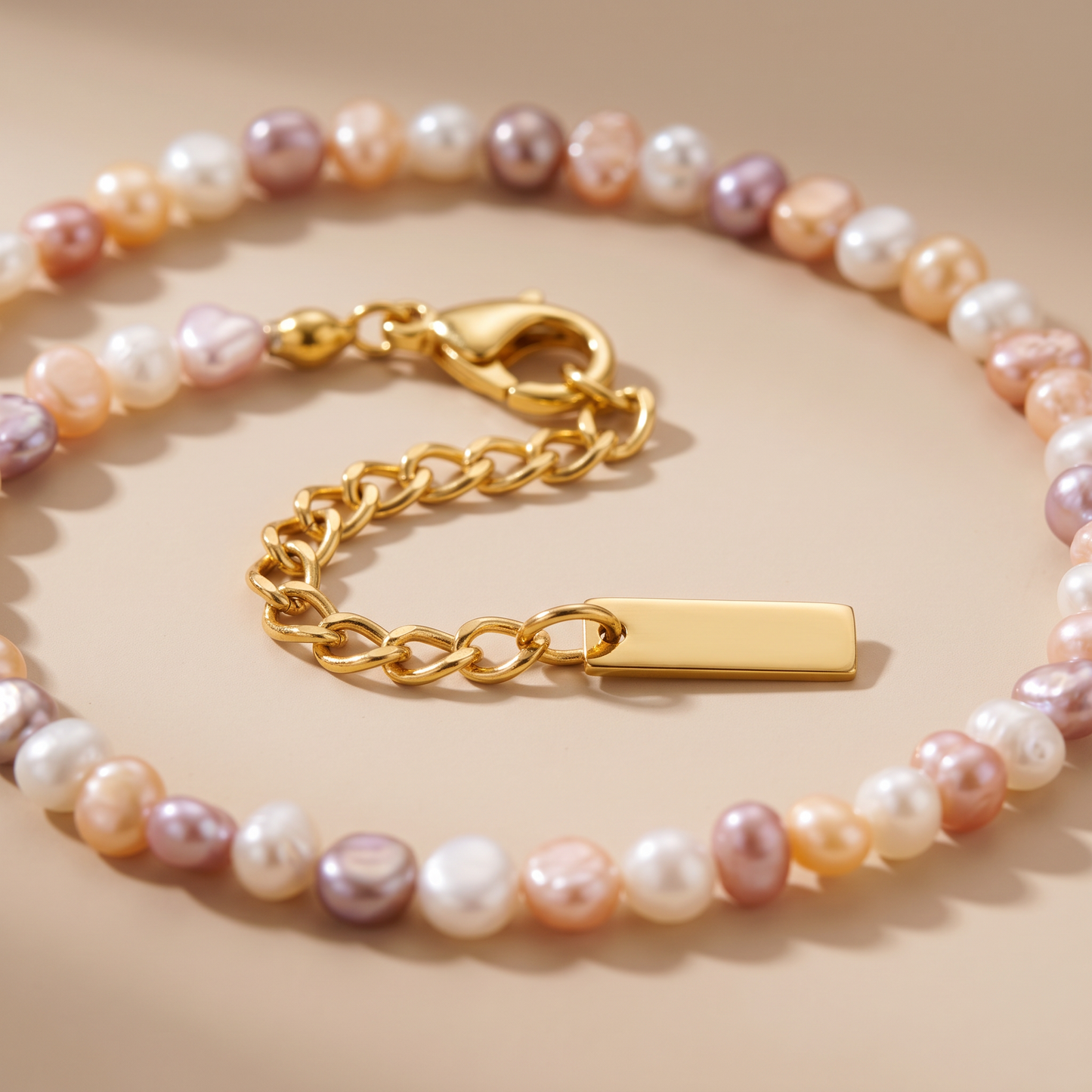 Asea Rosamar Pearl Anklet — close-up detail