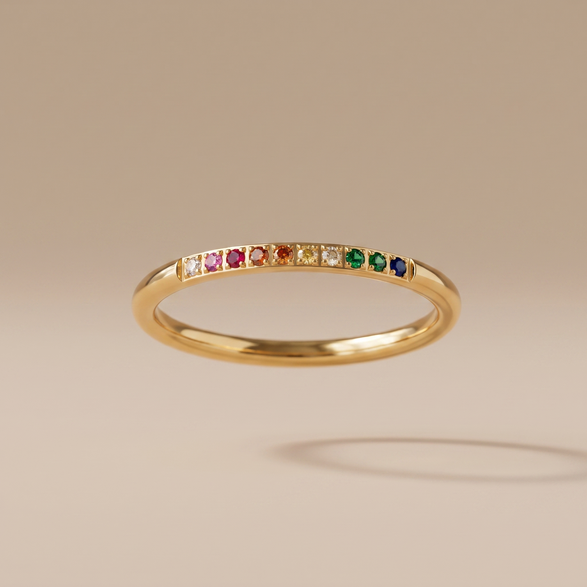 Asea Golden Hour Zircon Ring — front view
