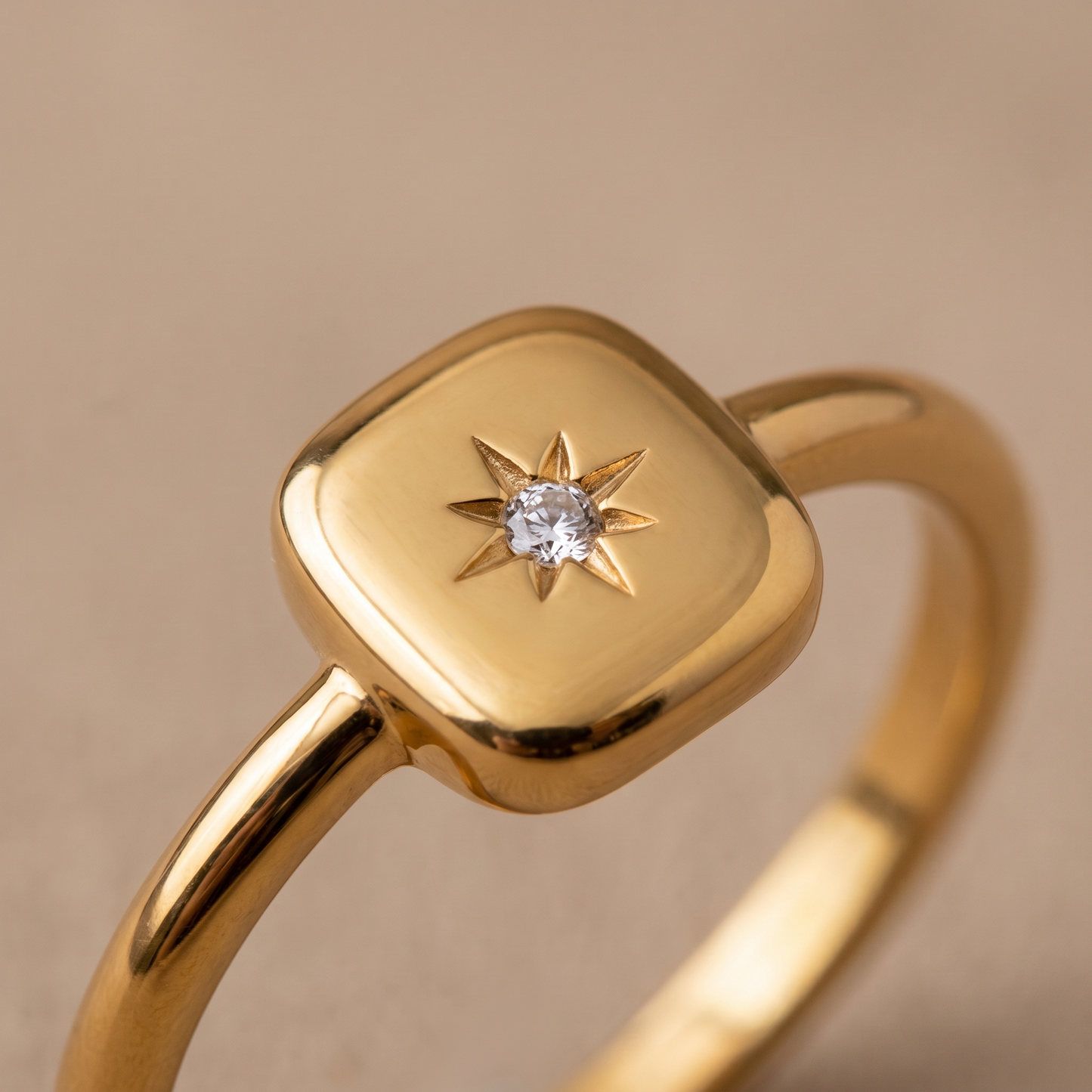 Asea Lumina Starburst Ring — close-up detail