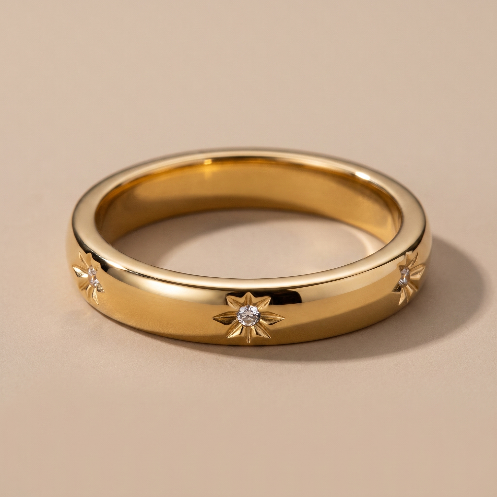 Asea Zircon Sparkle Band Ring — close-up detail