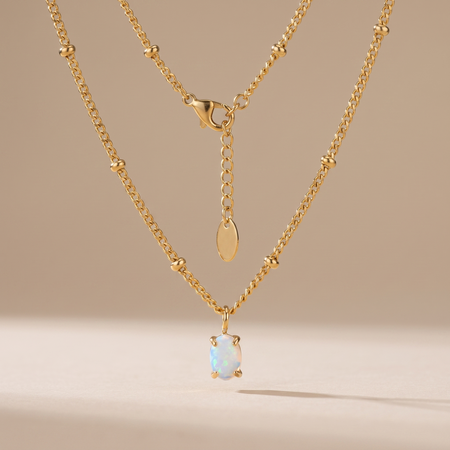 Asea Opal Glow Necklace — front view