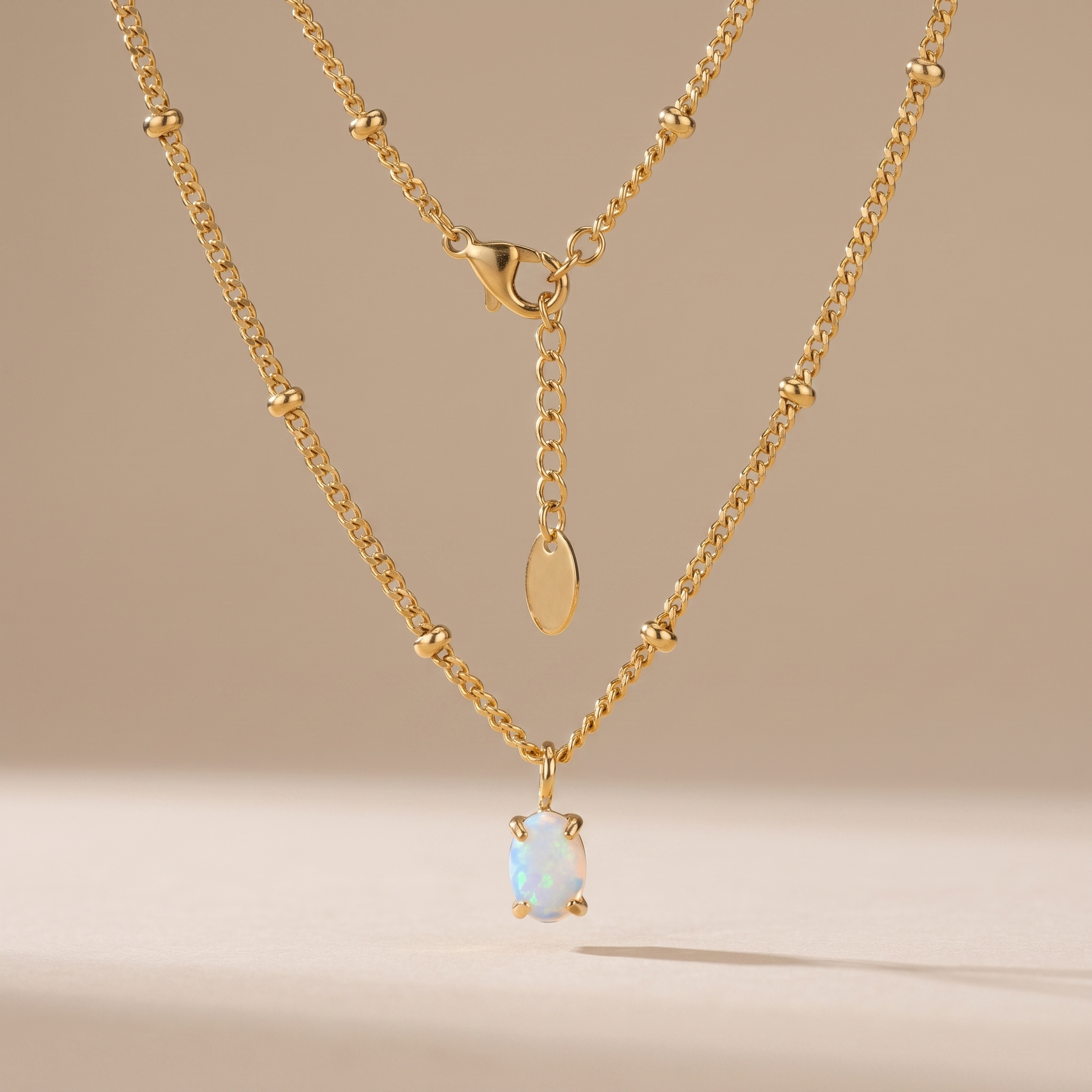 Asea Opal Glow Necklace — front view