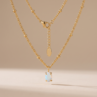 Asea Opal Glow Necklace — front view