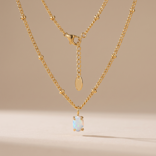 Asea Opal Glow Necklace — front view