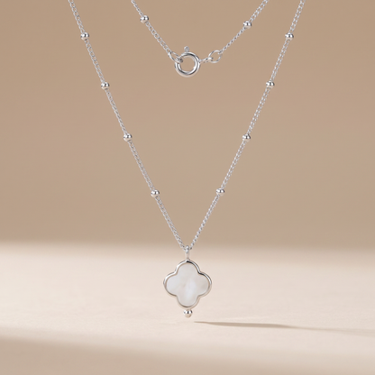 Asea Procida Quatrefoil Necklace — Silver Color