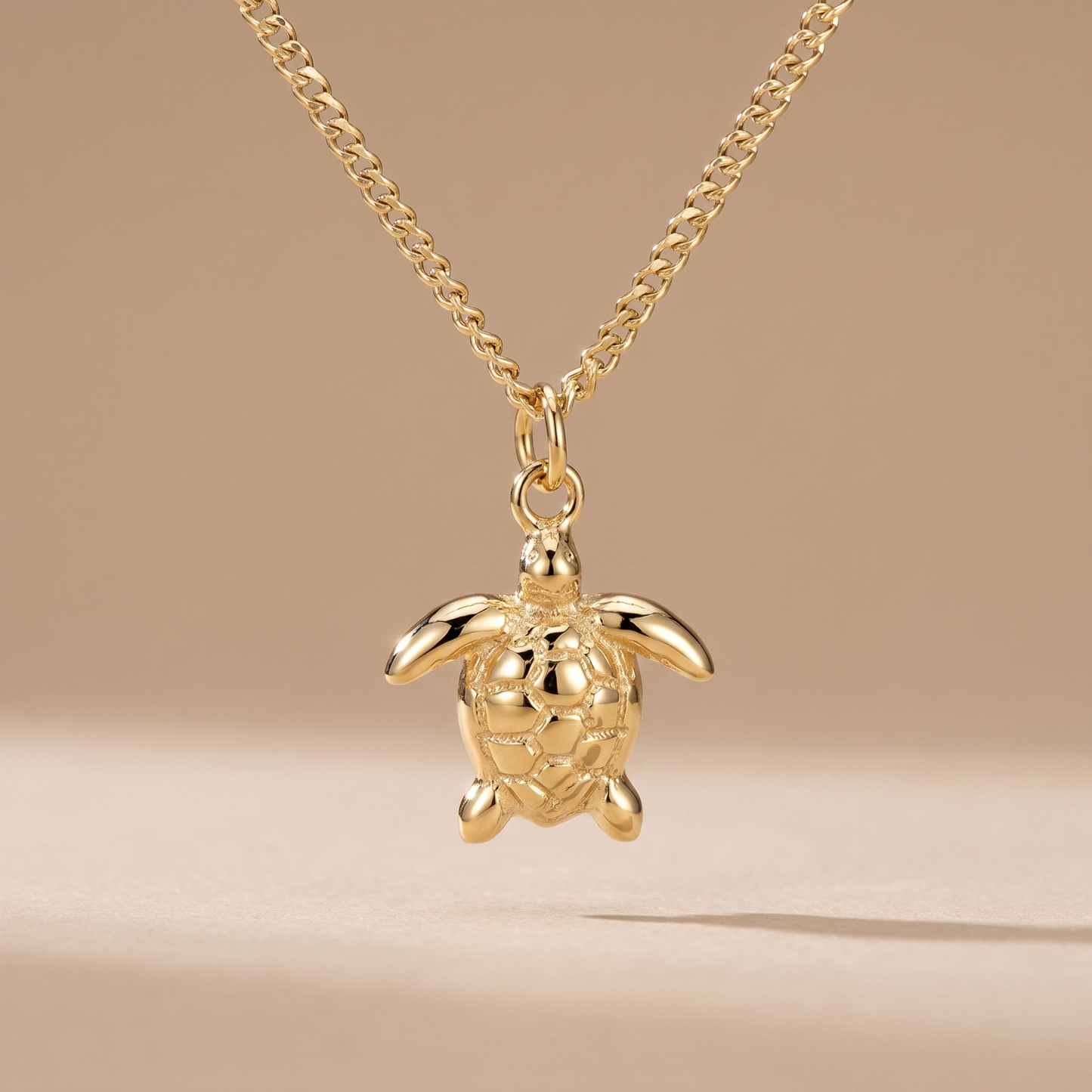 Asea Sea Turtle Pendant Necklace — front view