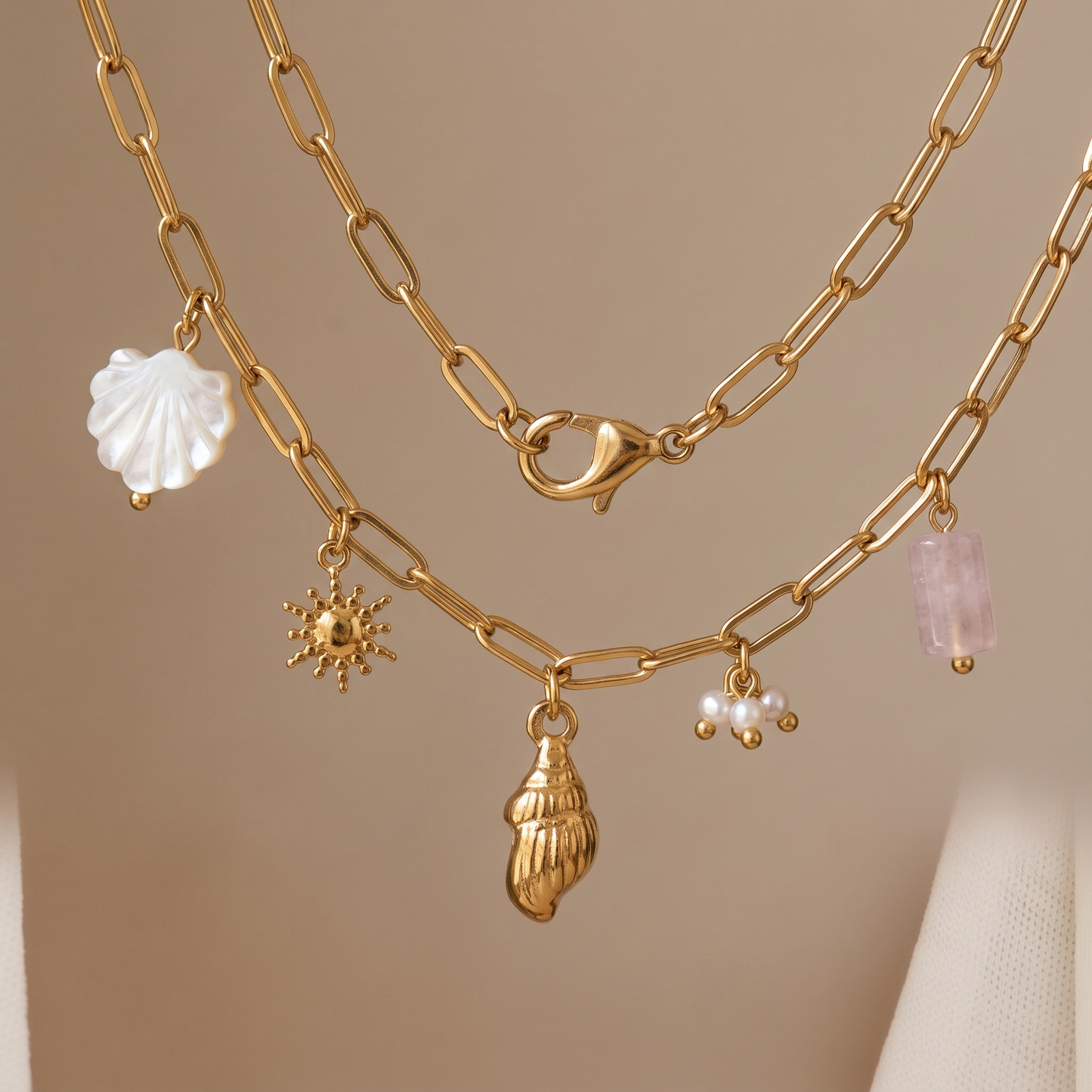 Asea Ponza Charm Choker — close-up detail