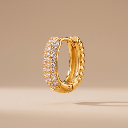 Asea Nevada Huggie Hoops — front view