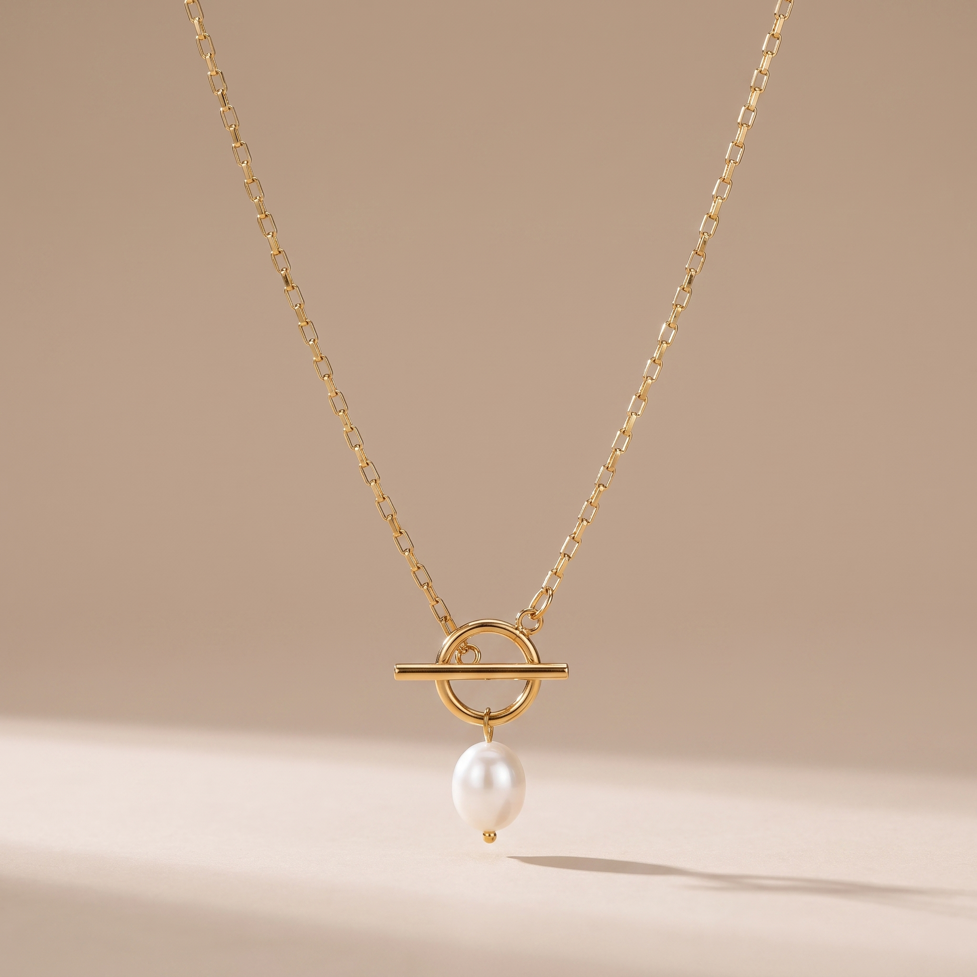 Asea Palm Bay Pearl Toggle Necklace — front view