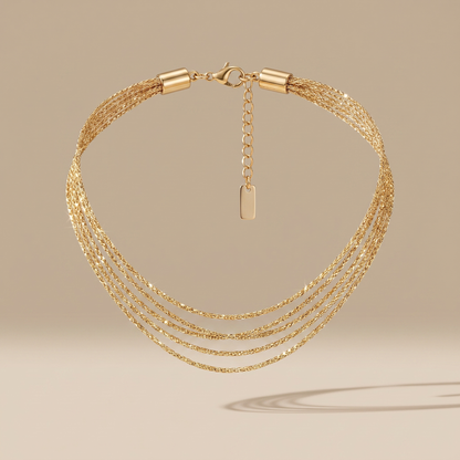 Asea Boardwalk Multi-Layer Choker — front view