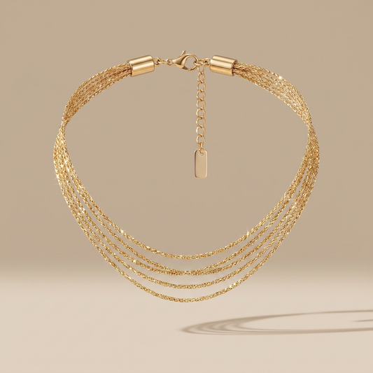 Asea Boardwalk Multi-Layer Choker — front view