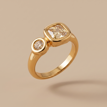 Asea Fizz Swirl Ring — front view