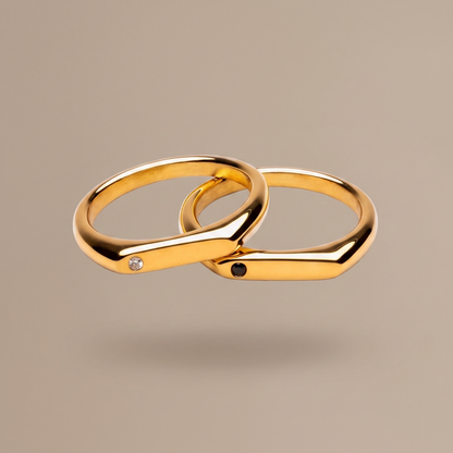 Asea Best Friends Matching Rings — front view