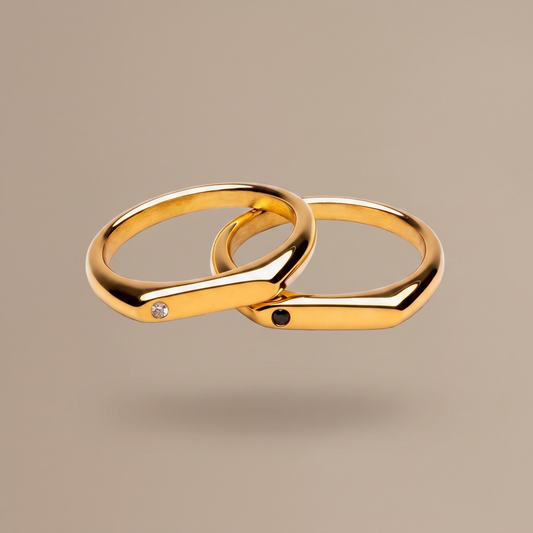 Asea Best Friends Matching Rings — front view