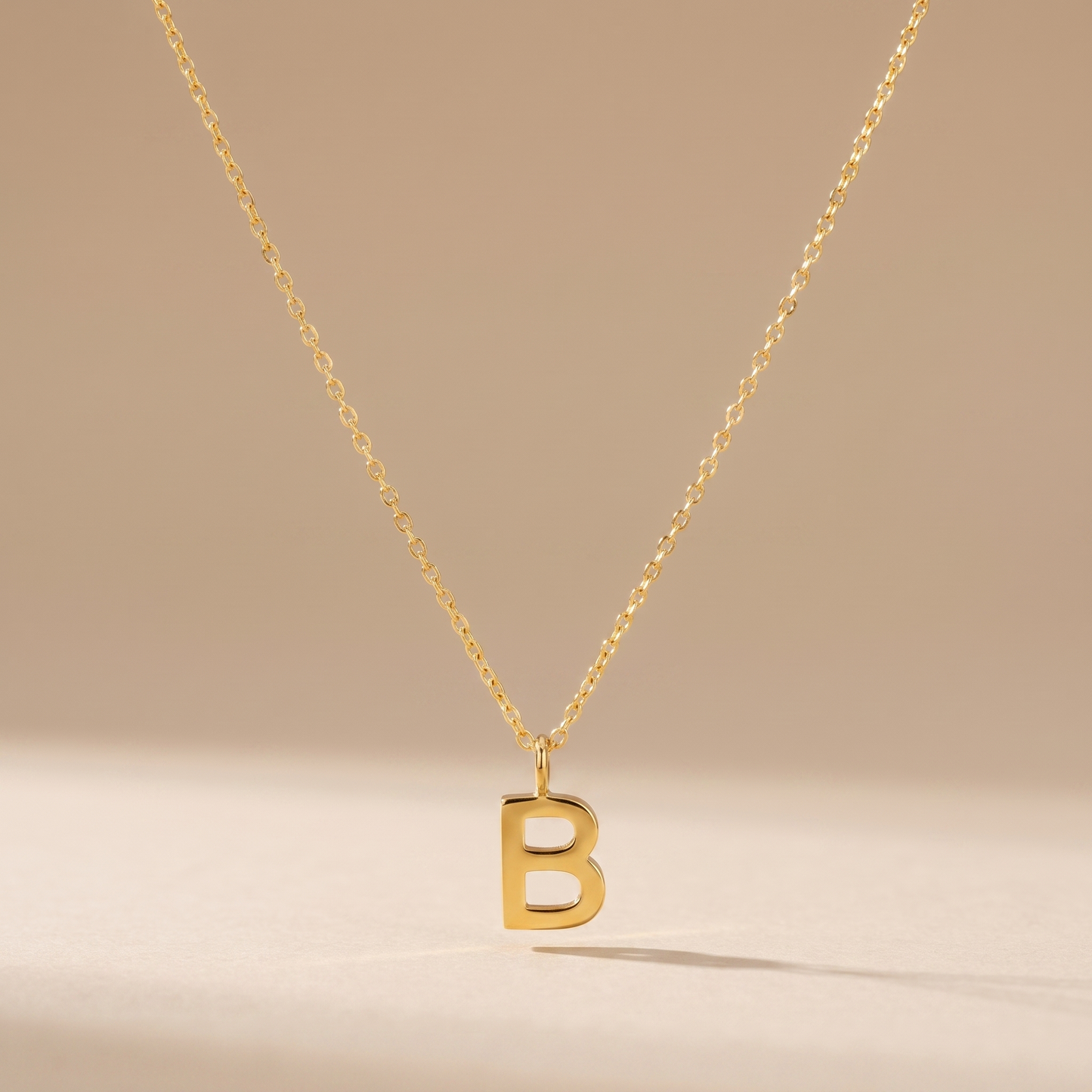 Asea Personalised Initial Necklace — front view