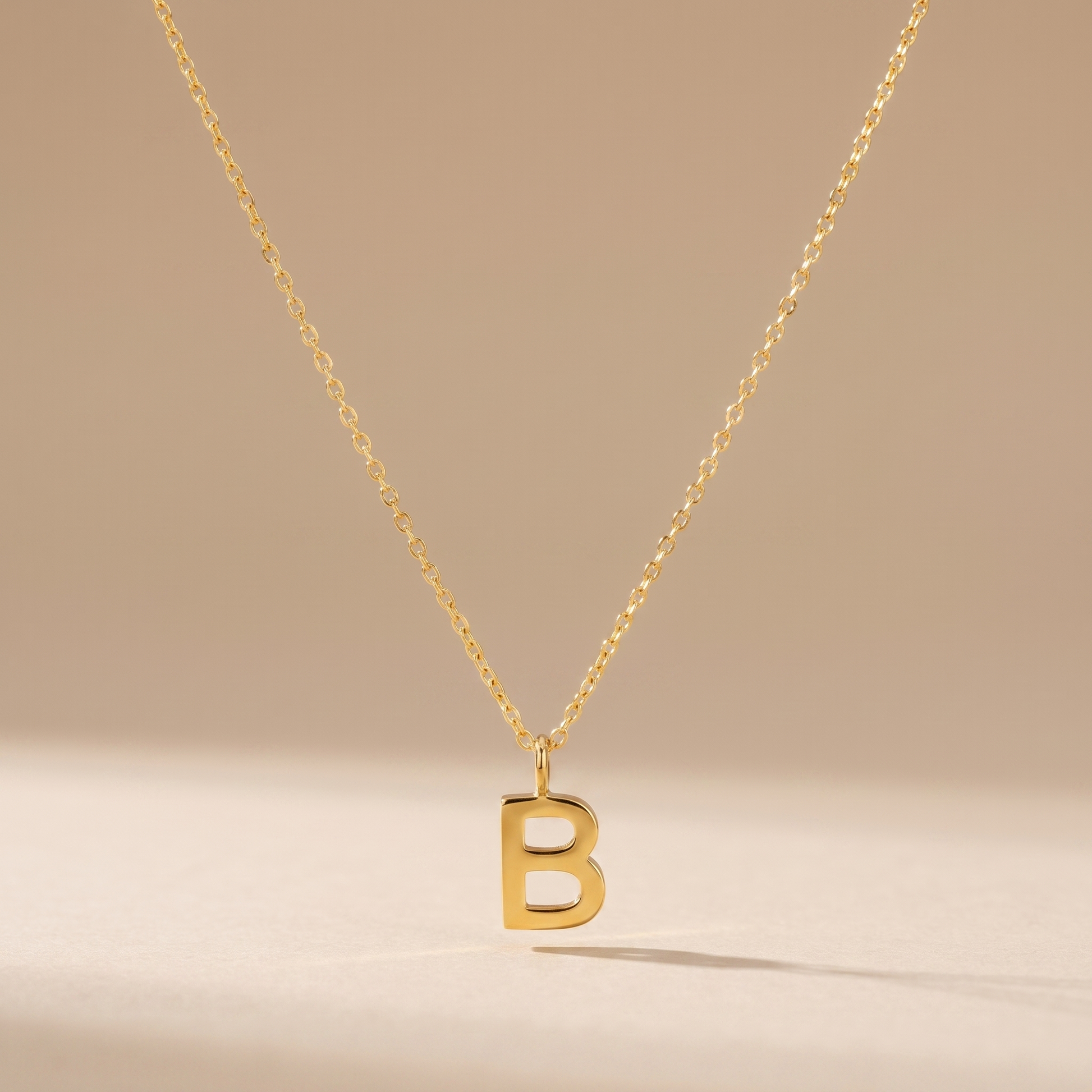 Asea Personalised Initial Necklace — front view