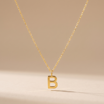 Asea Personalised Initial Necklace — front view