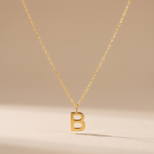 Asea Personalised Initial Necklace — front view