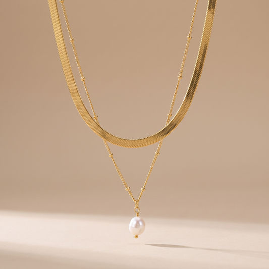 Asea High Shine Jewellery Set — front view