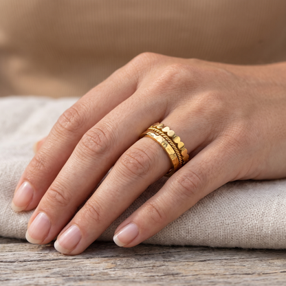 Asea Everyday Trio Ring Set — worn by model