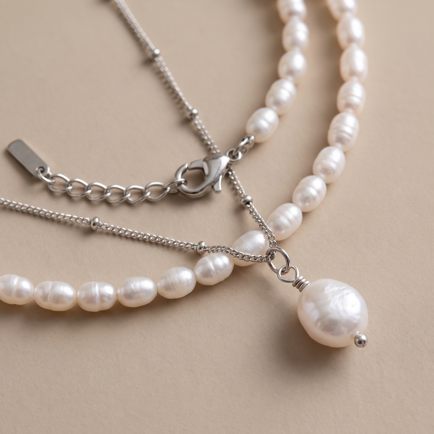 Asea Aloha Pearl Bundle | Silver — close-up detail