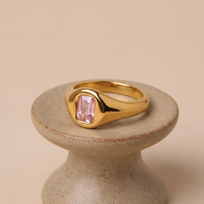 Asea Rosé Stone Ring — angle