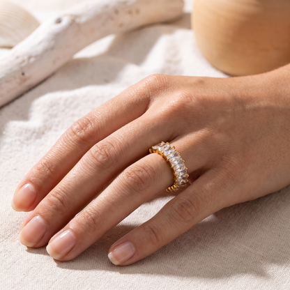Asea Full Eternity Band Ring — worn by model