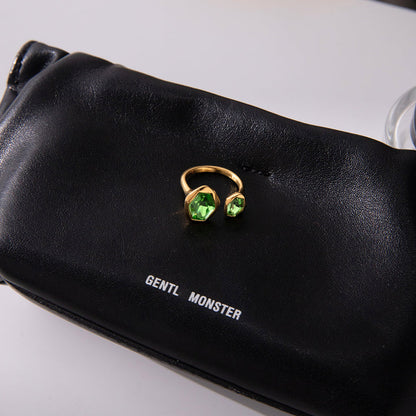 Marea Paired Bezel Cuff Ring
