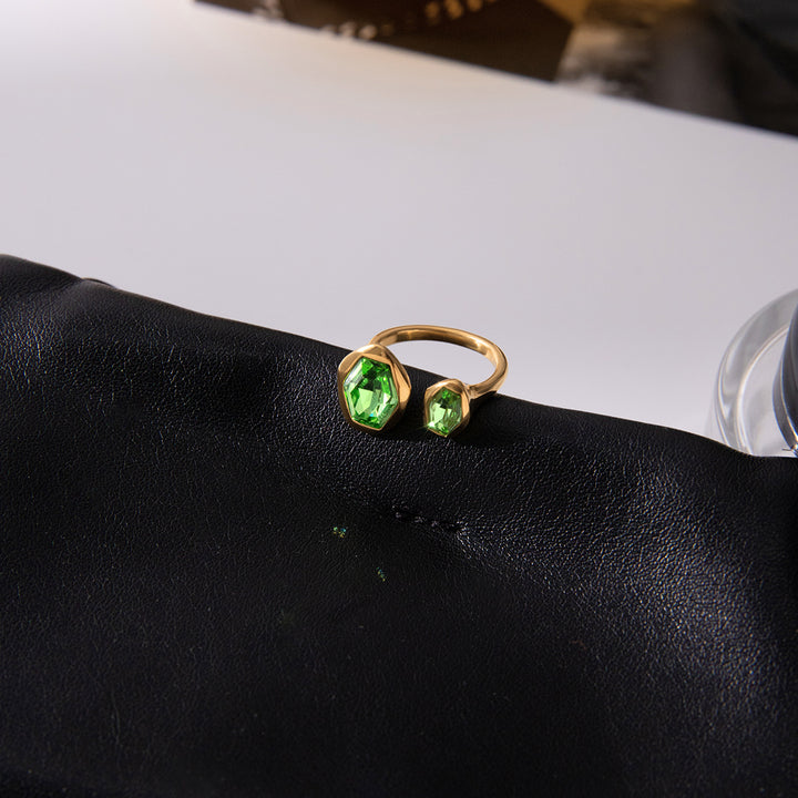 Marea Paired Bezel Cuff Ring