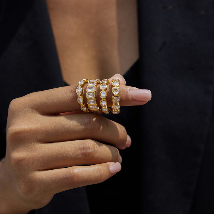 Ondine Framed Emerald-Cut Ring