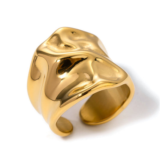 Marea Folded Statement Ring