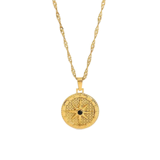 Marea Wayfinder Disc Necklace