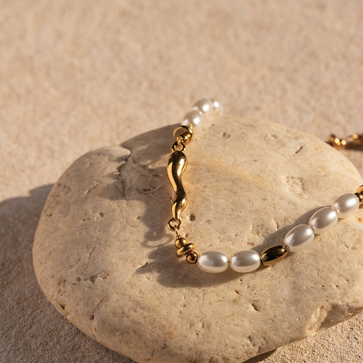 Marea Molten Pearl Bracelet