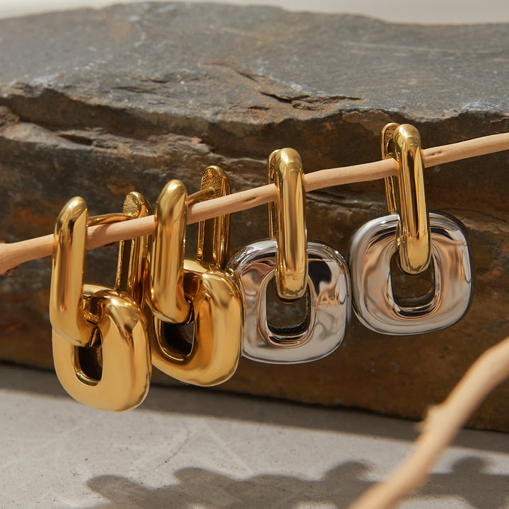 Marea Interlocking Chain Earrings