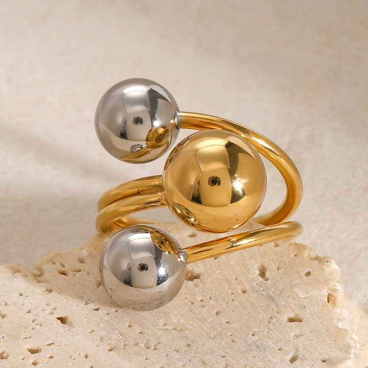 Marea Bicolour Orb Ring