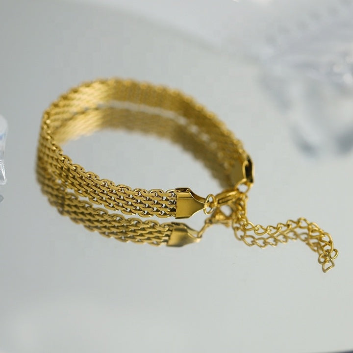 Sirocco Flat Milanese Band Bracelet