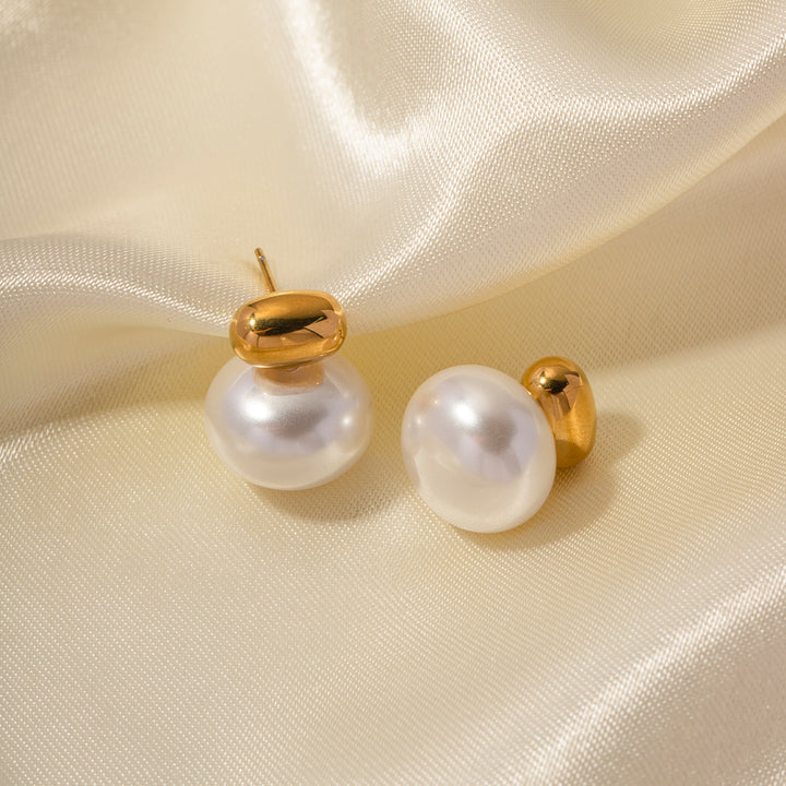 Halcyon Domed Pearl Earrings