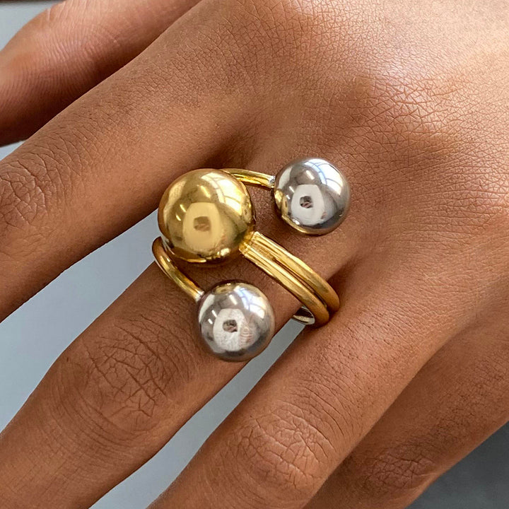 Marea Bicolour Orb Ring