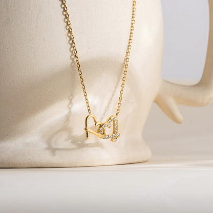 Marea Entwined Hearts Necklace
