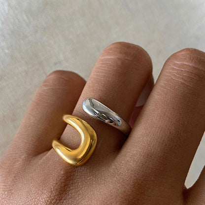 Caleta Mixed Metal Coil Ring