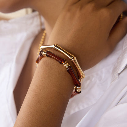 Palma Reed Segment Bangle Bracelet