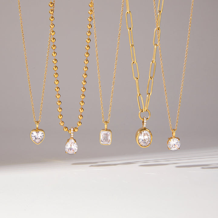 Halcyon Framed Zircon Necklace