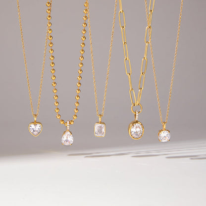 Halcyon Framed Zircon Necklace