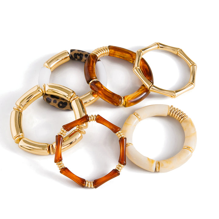 Palma Reed Segment Bangle Bracelet