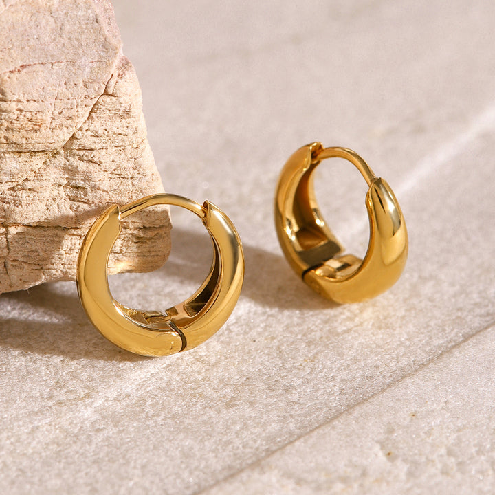 Marea Bold Curved Hoop Earrings