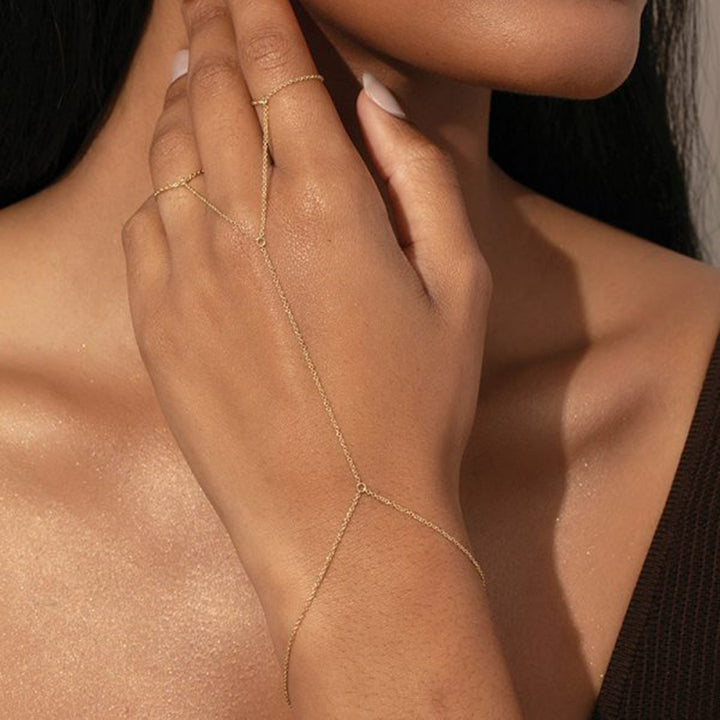 Calanque Ring-Linked Stone Bracelet