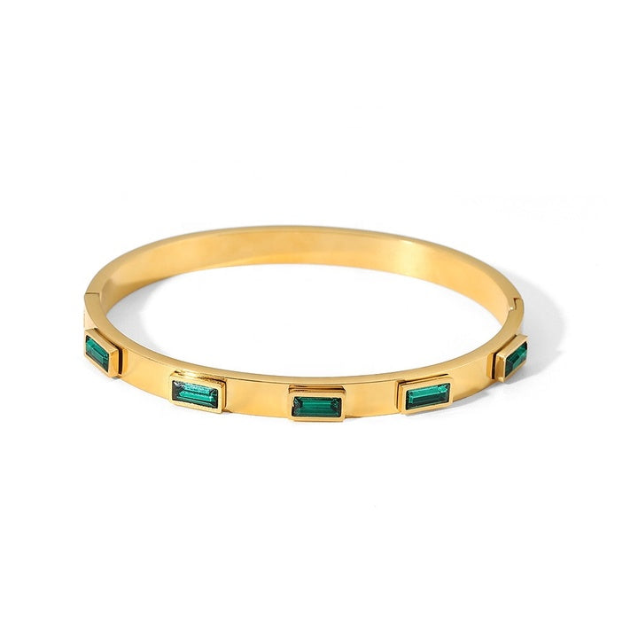 Marea Verdant Stone Bangle Bracelet