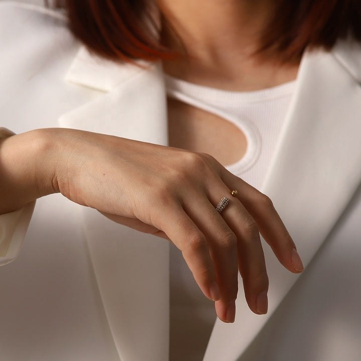 Cala Shimmering Crest Cuff Ring